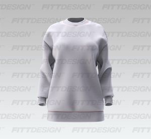 Ladies Oversized Overlapping Back Cut Out Sweater Smart Mockup