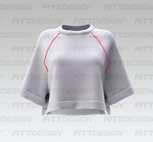 Ladies Oversized Raglan Rolled Sleeve Smart Mockup