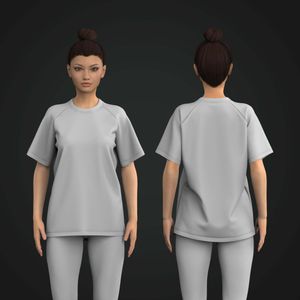 Ladies Oversized Raglan Sleeve Tee Tech Pack
