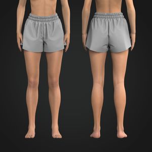 Ladies Oversized Shorts Tech Pack
