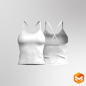 Ladies Patch Pocket Camisole Tank Top 3D Garment