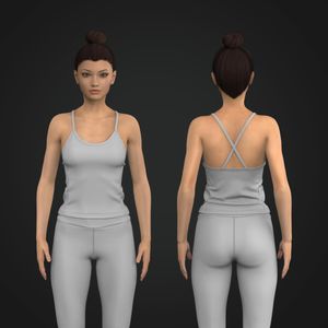 Ladies Patch Pocket Camisole Tank Top Tech Pack