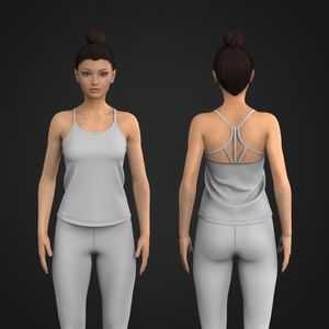 Ladies Performance Criss Cross Tank Top Tech Pack
