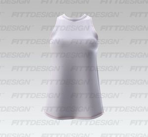 Ladies Performance Split Back Tank Top Smart Mockup