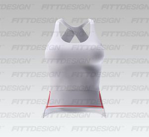 Ladies Performance Stepped Hem Tank Top Smart Mockup