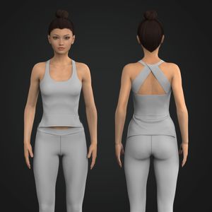 Ladies Performance Stepped Hem Tank Top Tech Pack