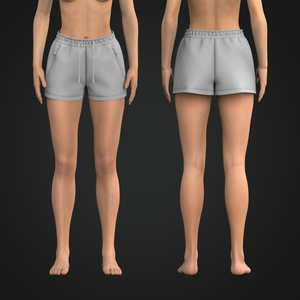 Ladies Performance Zipper Shorts Tech Pack