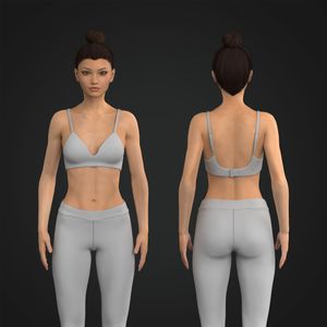 Ladies Plunge Neckline Push Up Bra