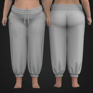 Ladies Plus Size Elasticated Waistband Relaxed Joggers Tech Pack
