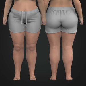 Ladies Plus Size Running Shorts Tech Pack