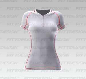 Ladies Quarter Zip Raglan Short Sleeve Rashguard Smart Mockup