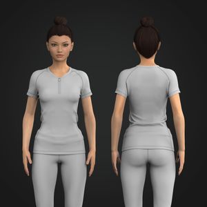 Ladies Quarter Zip Raglan Short Sleeve Rashguard Tech Pack