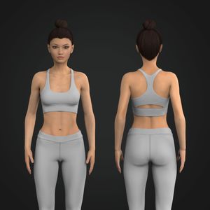 Ladies Racer Back Cut Out Sports Bra Tech Pack