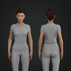 Ladies Raglan Fitted Short Sleeve Tee Tech Pack