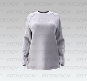 Ladies Raglan Long Sleeve Oversized Tee Smart Mockup