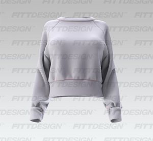Ladies Raglan Sleeve Oversized Sweater Smart Mockup