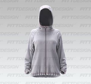 Ladies Raglan Sleeve Relaxed Windbreaker Smart Mockup