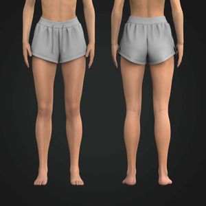 Ladies Regular Waistband Split Hem 2.00 Inch Inseam Shorts Tech Pack