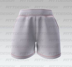 Ladies Relaxed 4.00 Inch Inseam Split Hem Shorts Smart Mockup