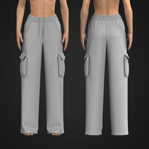 Ladies Relaxed Cargo Fleece Joggers Tech Pack
