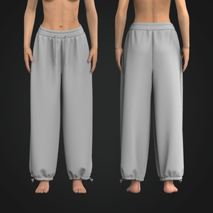 Ladies Relaxed Elasticated Bottom Lounge Joggers Tech Pack
