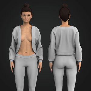 Ladies Relaxed Fit Shrug Tech Pack