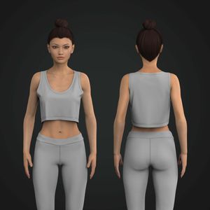 Ladies Relaxed Micro Tank Top