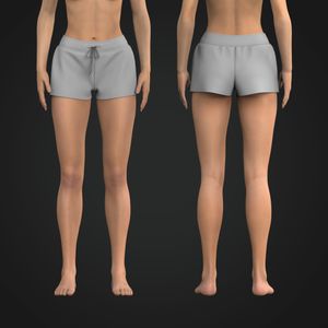 Ladies Relaxed Raw Edge Mini Shorts Tech Pack