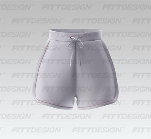 Ladies Relaxed Ribbed Shorts Smart Mockup