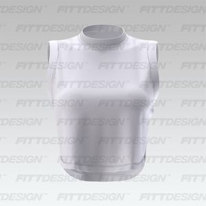 Ladies Relaxed Scallop Bottom Tank Top Smart Mockup