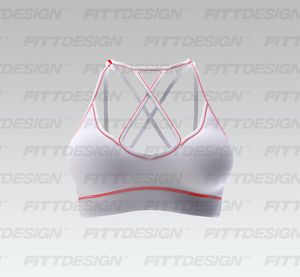 Ladies Ribbed Strappy Sports Bra Smart Mockup
