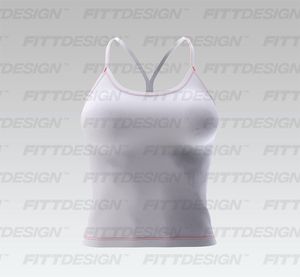 Ladies Rounded Camisole Back Cut Out Fitted Tank Top Smart Mockup