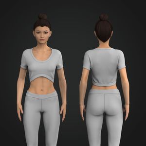 Ladies Rounded Mid Chest Neckline Short Sleeve Tee Tech Pack