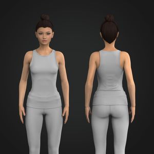 Ladies Rounded Neckline Tank Top Tech Pack
