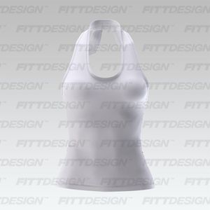 Ladies Rounded Neckline Tie Top Smart Mockup