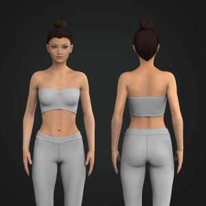 Ladies Ruched Tube Top