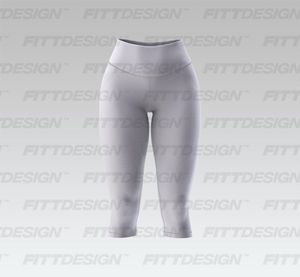 Ladies Scallop Bottom Waistband 21.00 Inch Inseam Leggings Smart Mockup