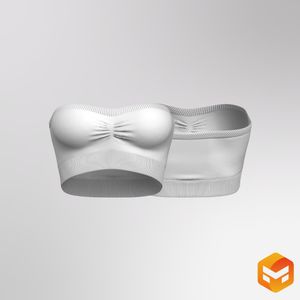 Ladies Seamless Front Ruching Bandeau 3D Garment