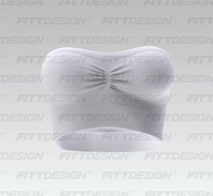 Ladies Seamless Front Ruching Bandeau Smart Mockup
