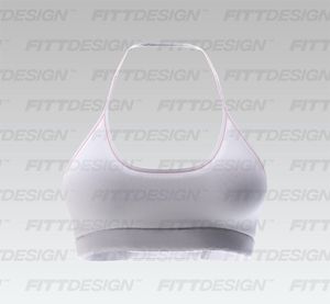 Ladies Seamless Halter Neckline Strappy Sports Bra Smart Mockup