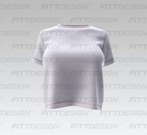 Ladies Set In Short Sleeve Back Opening Tee Smart Mockup