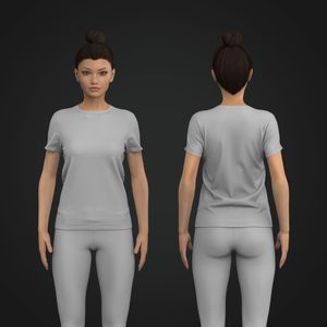 Ladies Set In Short Sleeve Relaxed Tee Tech Pack