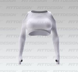 Ladies Shoulder Cut Out Runner Sleeve Smart Mockup