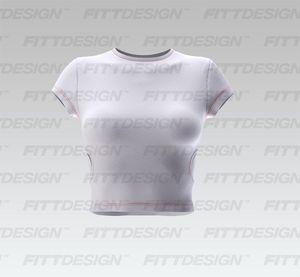 Ladies Side Cut Out Cap Sleeve Fitted Tee Smart Mockup