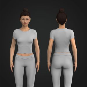 Ladies Side Cut Out Cap Sleeve Fitted Tee Tech Pack