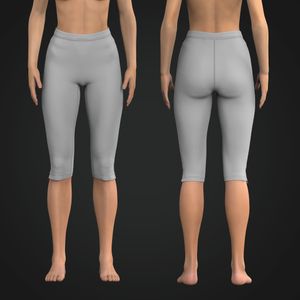 Ladies Slim Waistband Side Split Hem 17.00 Inch Inseam Leggings