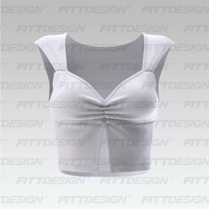 Ladies Split Front Top Smart Mockup