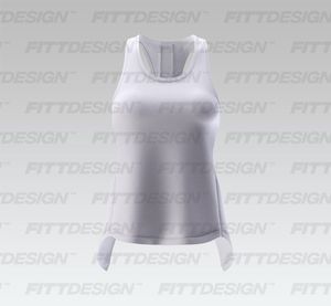 Ladies Split Racer Back Tank Top Smart Mockup