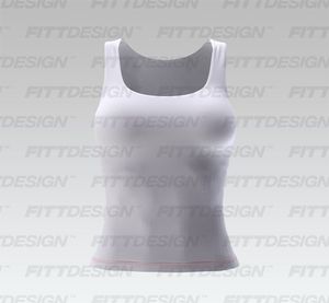 Ladies Squared Neckline Fitted Tank Top Smart Mockup