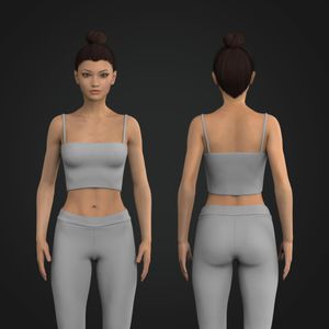 Ladies Squared Off Camisole Tube Top Tech Pack